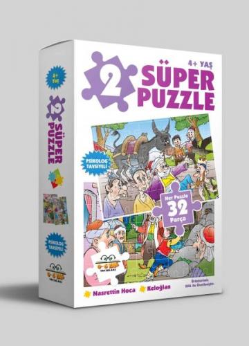 2 Süper Puzzle - Nasrettin Hoca Keloğlan 4+ Yaş - - 0-6 Yaş Yayınları