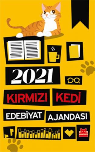 2021 Kırmızı Kedi Edebiyat Ajandası - Kolektif - Kırmızı Kedi Yayınevi