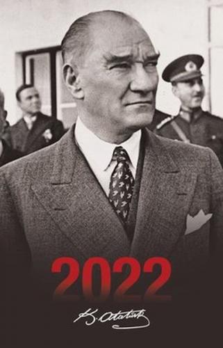 2022 Atatürk Ajandası Sivil - Siyah - - Halk Kitabevi