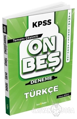 2022 KPSS Türkçe Tamamı Çözümlü 15 Deneme - Adnan Binici - Tercih Akad