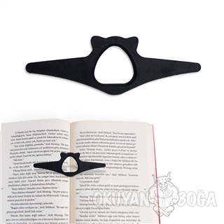 3D Ayraç Okuma Yüzüğü Siyah - - Bcoverart
