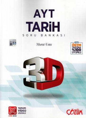 AYT 3D Tarih Soru Bankası - Murat Usta - 3D Yayınları
