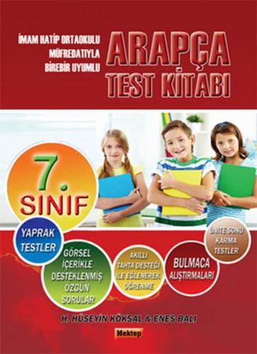 7.Sınıf Arapça Test Kitabı - H. Hüseyin Köksal - Mektep Yayınları