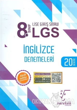 8. Sınıf LGS İngilizce 20 Deneme - Kolektif - Karekök Yayıncılık