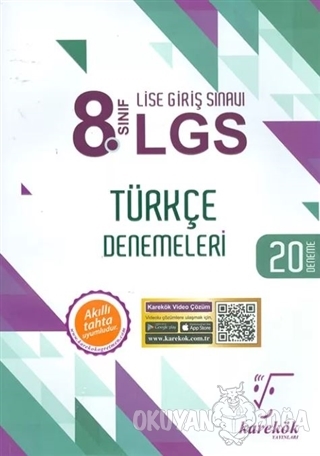 8. Sınıf LGS Türkçe 20 Deneme - Kolektif - Karekök Yayıncılık