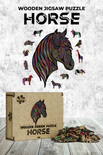 Ahşap Puzzle - Horse (170 parça) - - Çikolata Yayınevi