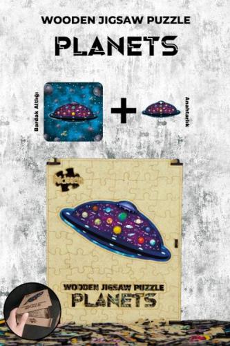 Ahşap Puzzle - Planets (97 parça) - - Çikolata Yayınevi