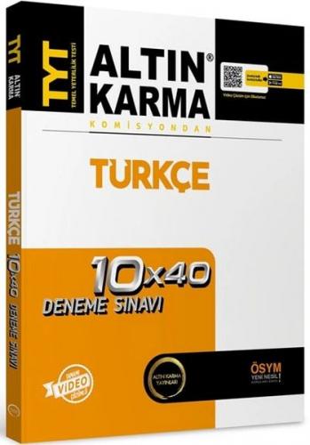 Altın Karma 2022 TYT Türkçe 10 x 40 Branş Deneme - Komisyon - Altın Ka