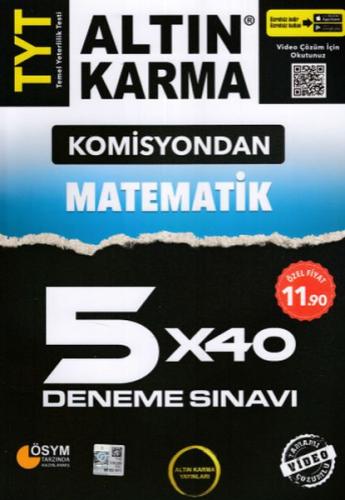 Komisyondan TYT Matematik 5x40 Deneme Sınavı - Kolektif - Altın Karma 