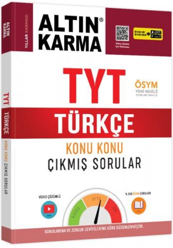 TYT Türkçe Konu Konu Çıkmış Sorular - Kolektif - Altın Karma Yayınları