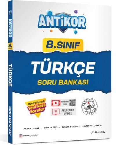 Antikor 8.Sınıf Türkçe Soru Bankası - Hasan Yılmaz - Antikor Yayınları