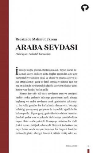Araba Sevdası - Recaizade Mahmut Ekrem - Turkuvaz Kitap
