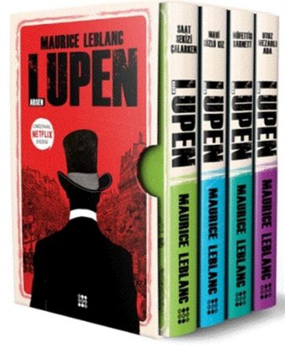 Arsen Lüpen-Kutulu Siyah Set (4 Kitap Takım) - Maurice Leblanc - Dokuz