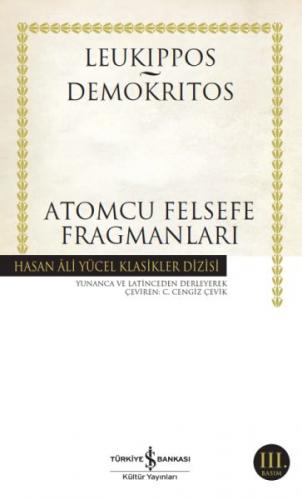 Atomcu Felsefe Fragmanları - Leukippos - İş Bankası Kültür Yayınları