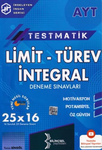 AYT Testmatik Limit - Türev - İntegral Deneme Sınavları - Kolektif - B