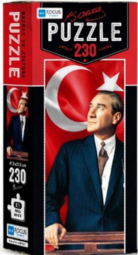Bayrak ve Atatürk - Puzzle (BF161) - - Blue Focus Yayınları