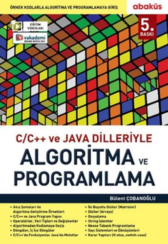 C/C Ve Java Dilleriyle Algoritma ve Programlama - Bülent Çobanoğlu - A