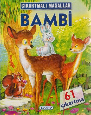 Çıkartmalı Masallar - Bambi - Kolektif - Çiçek Yayıncılık
