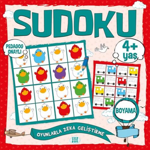 Çocuklar İçin Sudoku Boyama (4+ Yaş) - Kolektif - Dokuz Yayınları