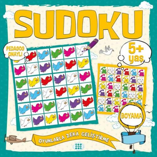 Çocuklar İçin Sudoku Boyama (5+ Yaş) - Kolektif - Dokuz Yayınları