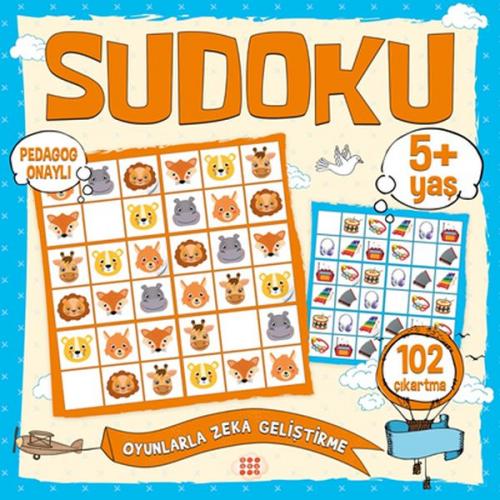 Çocuklar İçin Sudoku Çıkartmalı (5+ Yaş) - Kolektif - Dokuz Yayınları