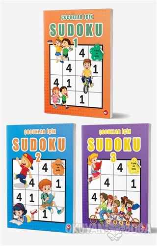 Çocuklar İçin Sudoku Seti (3 Kitap Takım) - Ramazan Oktay - Beyaz Bali