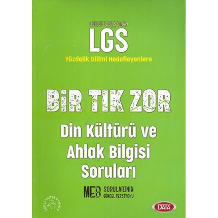 LGS Bir Tık Zor Din Kültürü ve Ahlak Bilgisi Soruları - Kolektif - Dat