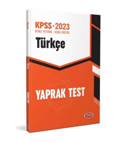 Data Kpss Türkçe Yaprak Test - Komisyon - Data Yayınları