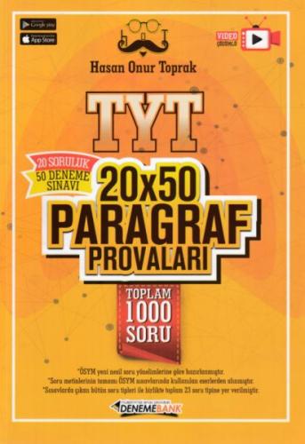 2021 TYT 20x50 Paragraf Provaları - Hasan Onur Toprak - DenemeBank