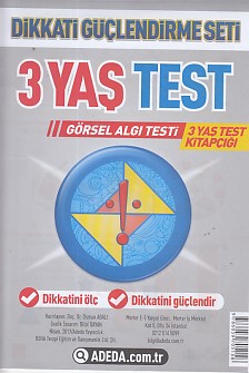 Dikkati Güçlendirme Seti 3 Yaş Test - Osman Abalı - Adeda Yayınları