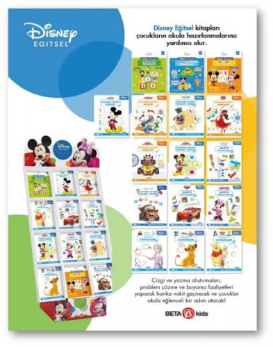 Disney Eğitsel Standı (120 Kitap) - - Beta Kids