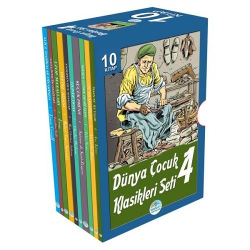 Dünya Çocuk Klasikleri Seti 4 (10 Kitap Kutulu) - - Maviçatı Yayınları