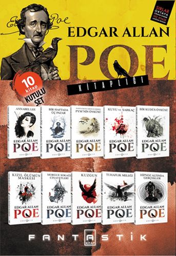 Edgar Allan Poe Seti (10 Kitap Takım) - Edgar Allan Poe - Fantastik Ki