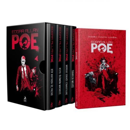 Edgar Allan Poe Seti (4 Kitap Takım) - Edgar Allan Poe - Ren Kitap - Ö