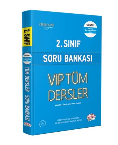 Editör 2. Sınıf VIP Tüm Dersler Soru Bankası Mavi Kitap - Kolektıf - E