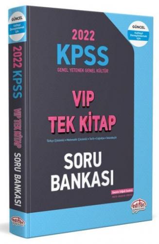 2022 KPSS Genel Yetenek - Genel Kültür VIP Tek Kitap Soru Bankası - Ko