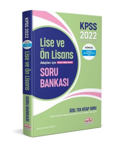 2022 KPSS Lise ve Ön Lisans Adayları İçin Özel Tek Kitap Soru Bankası 