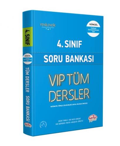 Editör 4. Sınıf VIP Tüm Dersler Soru Bankası Mavi Kitap - Kolektıf - E