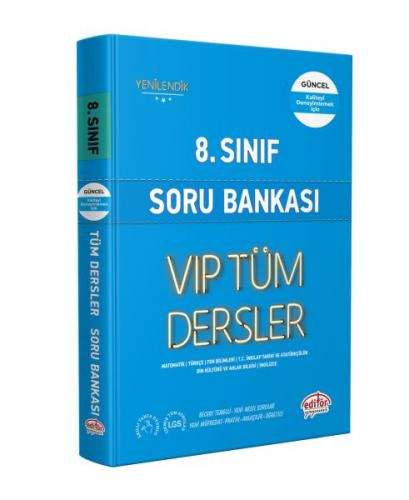 Editör 8. Sınıf VIP Tüm Dersler Soru Bankası Mavi Kitap - Kolektıf - E