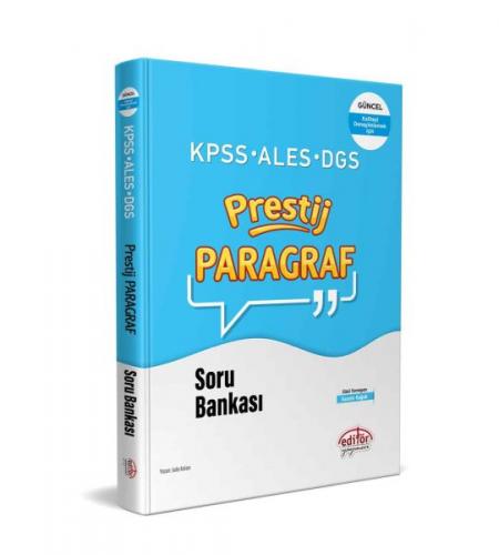 Editör KPSS-ALES-DGS Prestij Paragraf Soru Bankası - Jule Aşlan - Edit