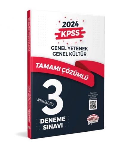 Editör Kpss Genel Yetenek - Genel Kültür Tamamı Çözümlü 3 Fasikül Dene