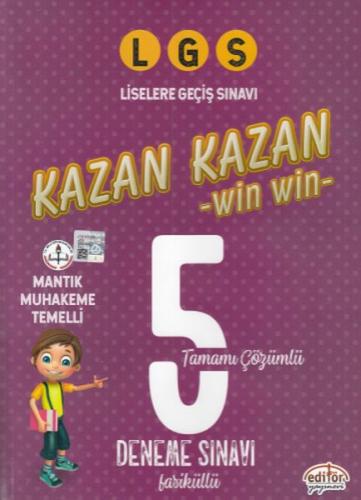 LGS Kazan Kazan Tamamı Çözümlü 5 Deneme Sınavı - Kolektif - Editör Yay