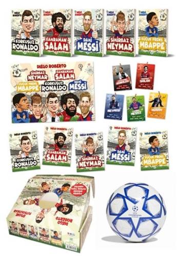 Efsane Futbolcular Kutulu Set (5 Kitap Takım - Futbol Topu Hediyeli) -