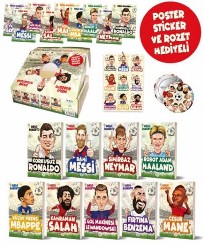 Efsane Futbolcular Kutulu Set (9 Kitap Takım) - Dıego Roberto - Dokuz 