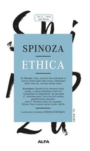 Ethica - Benedictus de Spinoza - Alfa Yayınları