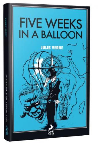 Five Weeks in a Balloon - Jules Verne - Ren Kitap