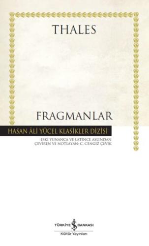 Fragmanlar - Hasan Ali Yücel Klasikleri (Ciltli) - Thales - İş Bankası