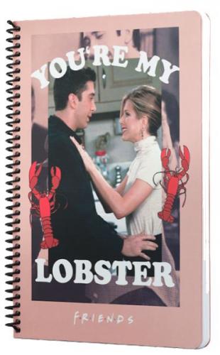 Friends You're My Lobster Spiralli Defter Pembe - - Mabbels