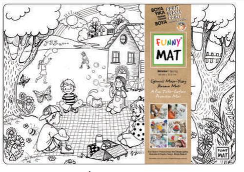 Funny Mat - İlkbahar 33,5 X 48 Cm - - Akademi Çocuk
