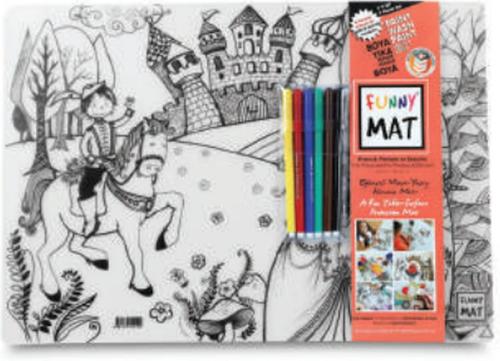 Funny Mat - Prens & Prenses Ve Dansçılar 6'Lı Kalem Hediyeli 30 x 40 c